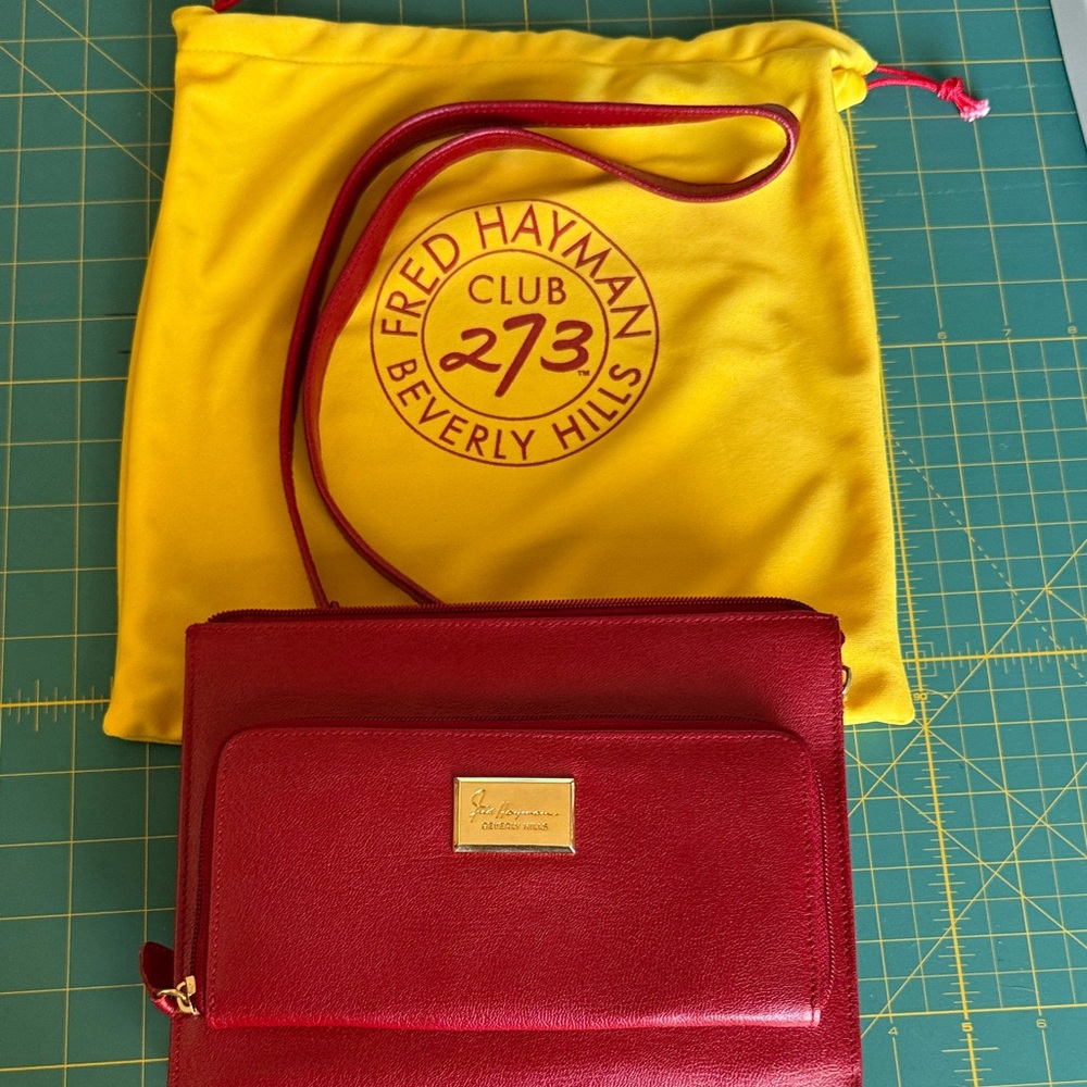 Red Leather Crossbody Bag
